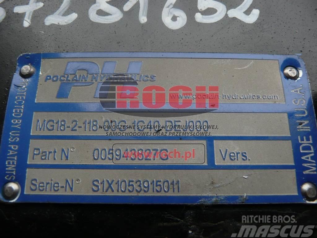 Poclain MG18-2-118-00G-1C40-DEJ000 005943827-G 87281652 Engines