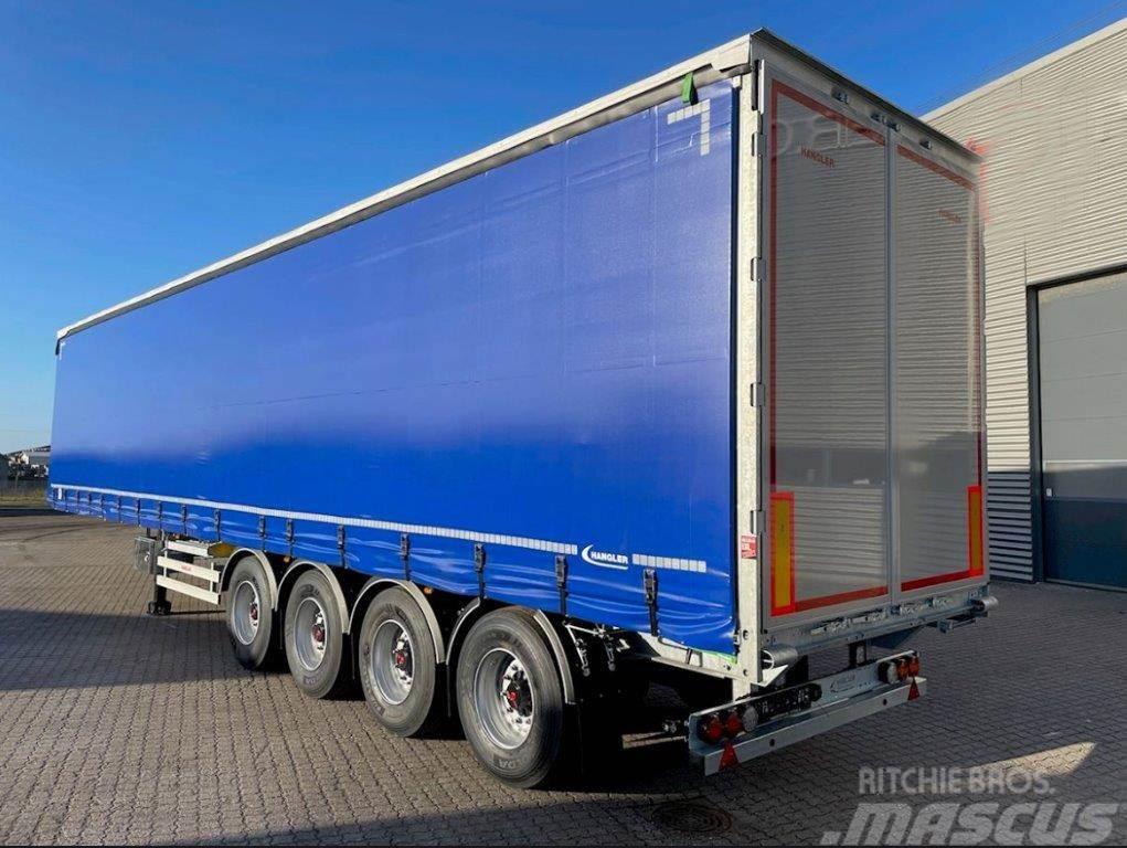 Hangler 4-aks Gardintrailer skydegardin DEMO Curtainsider semi-trailers