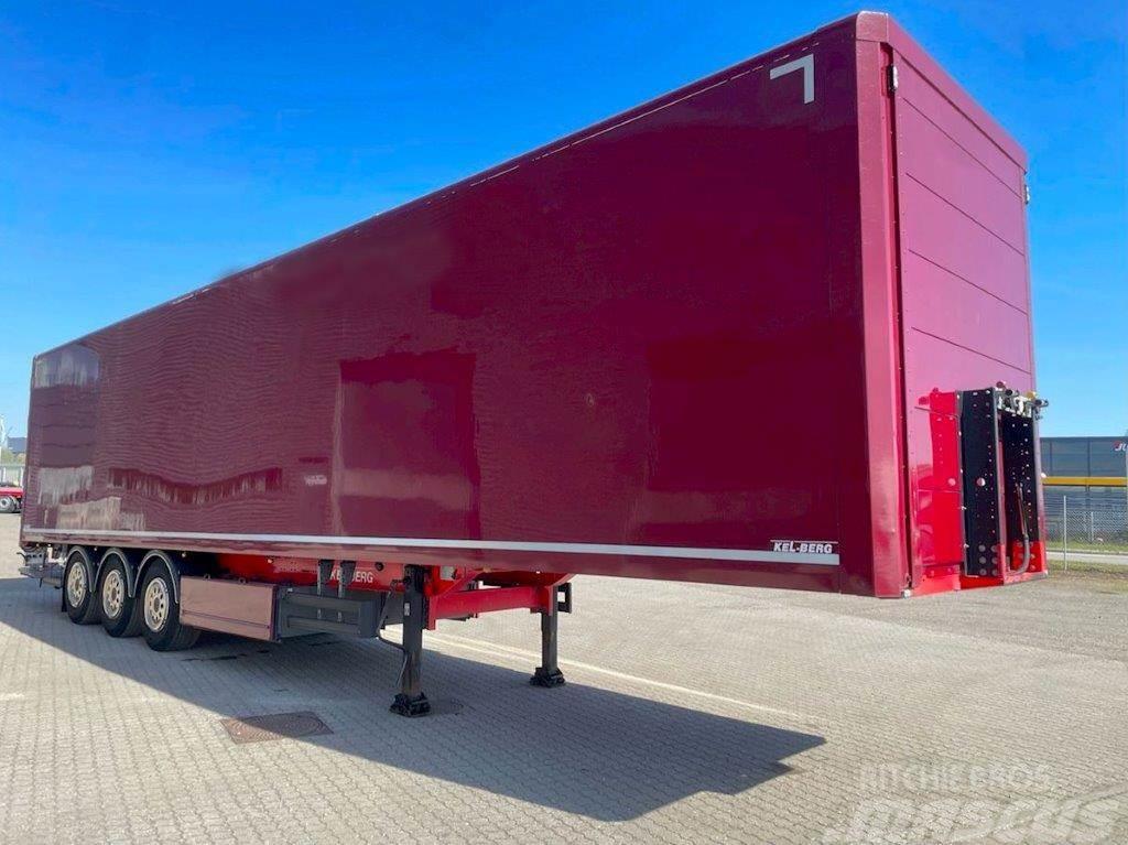 Kel-Berg 3-aks med folde-slædelift Box body semi-trailers