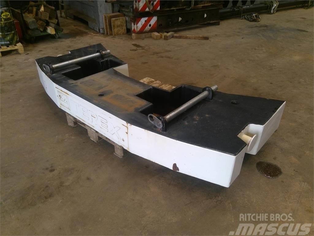 Terex Challenger 3160 counterweight 2,26 Ton Crane parts and equipment